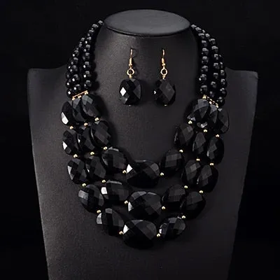 African Beads Choker Necklace Set Anna Kay Co