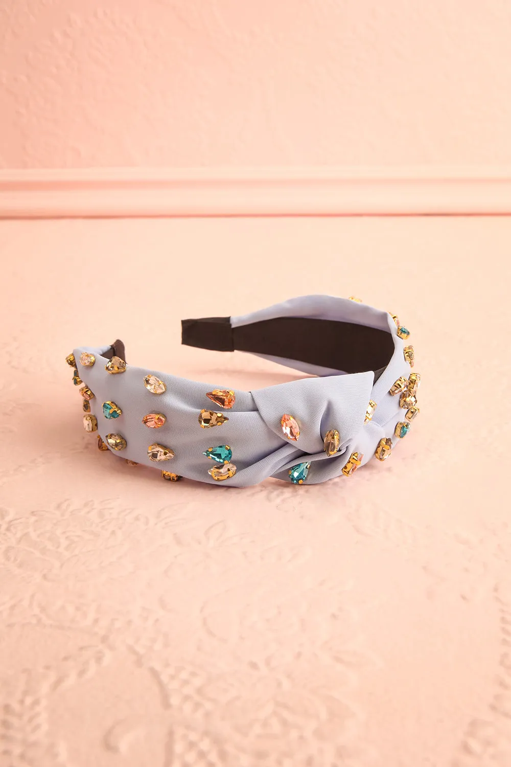 Alvy Blue | Headband w/ Multicolor Crystals