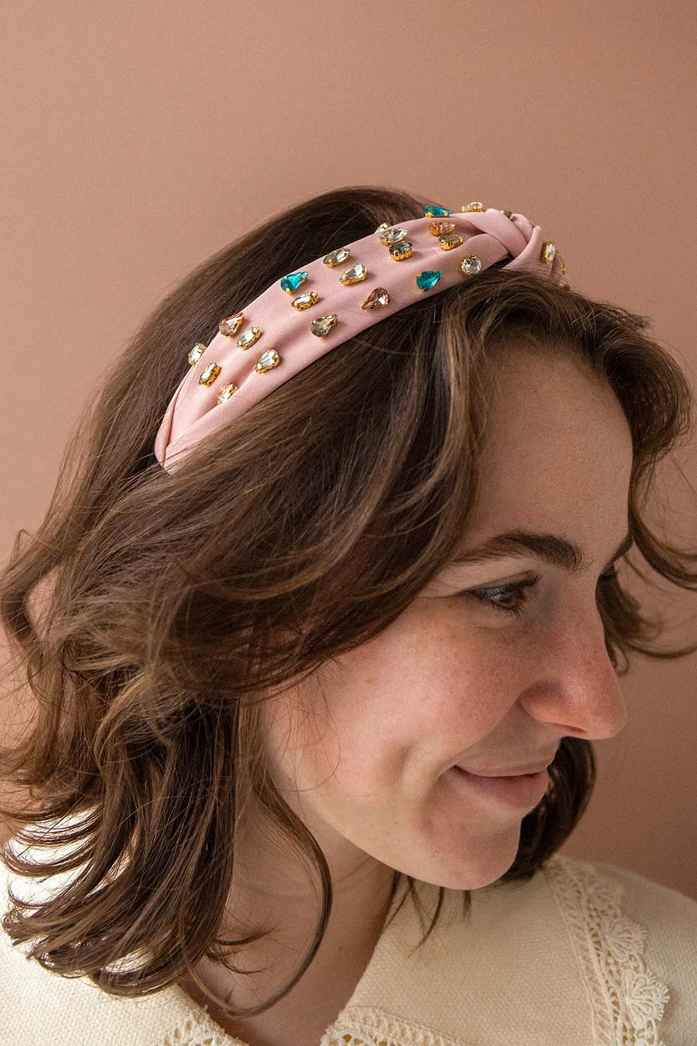 Alvy Blue | Headband w/ Multicolor Crystals