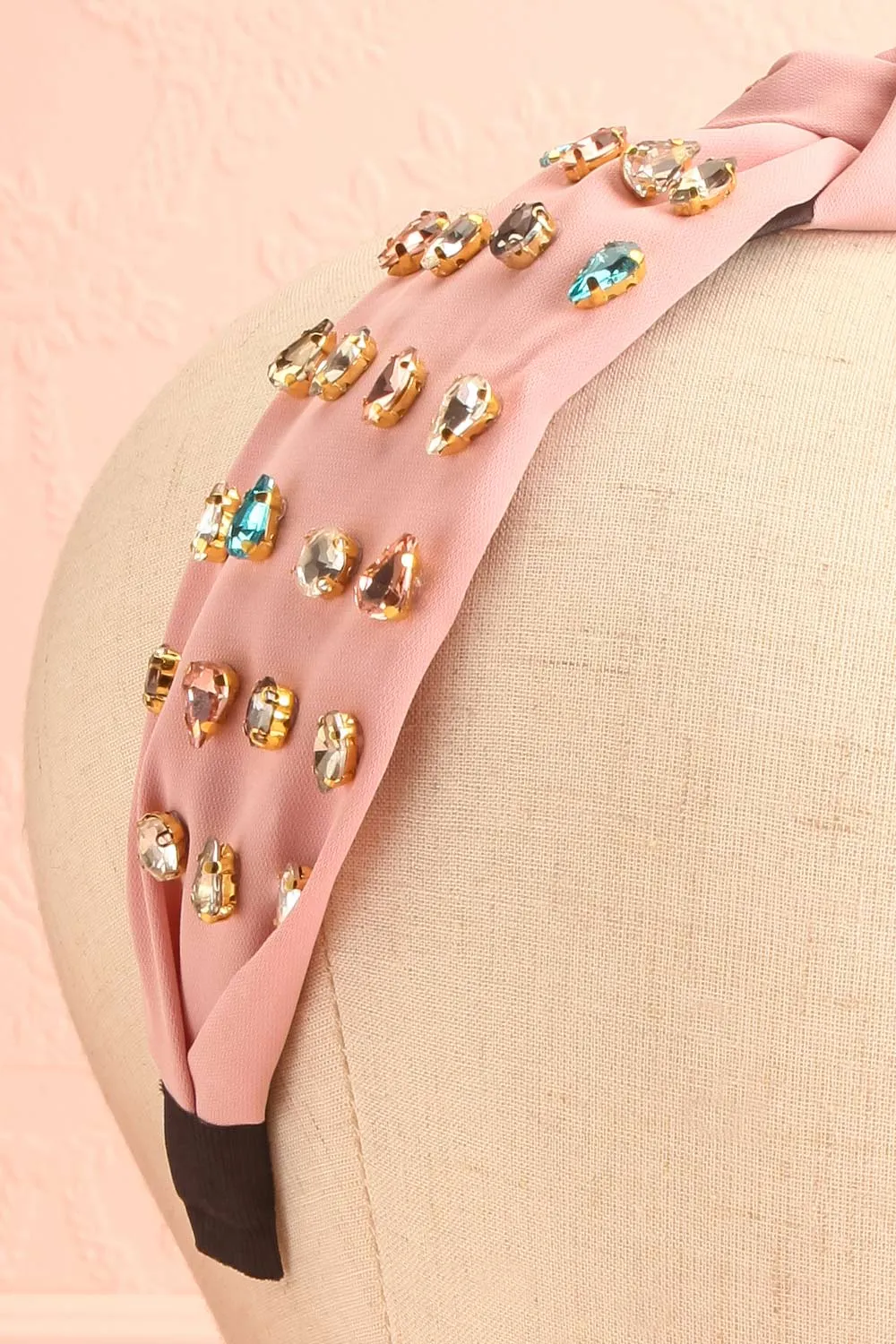 Alvy Pink | Headband w/ Multicolor Crystals