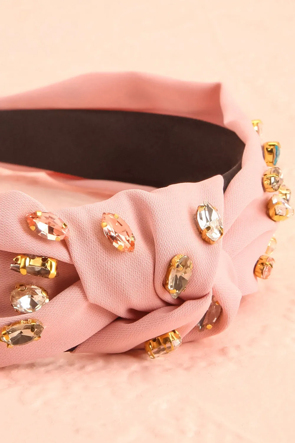 Alvy Pink | Headband w/ Multicolor Crystals