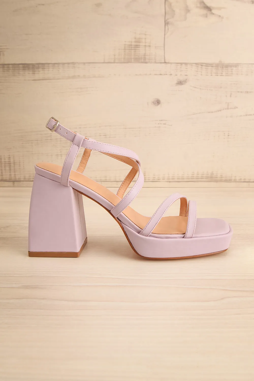 Aniston Lilac | Platform Heeled Sandals