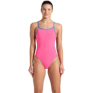 Arena Lace Back Solid Shocking Pink Blue River