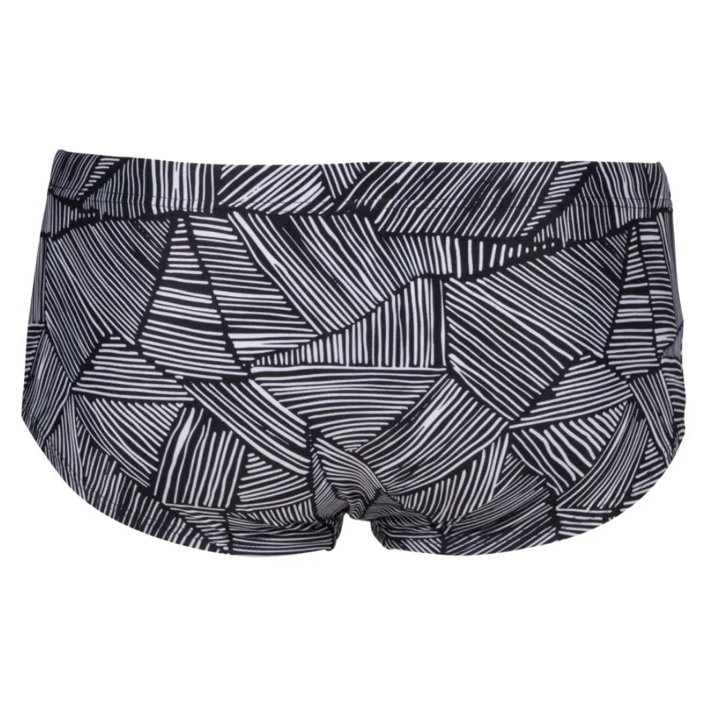Arena Overview Low Waist Short Black White Multi