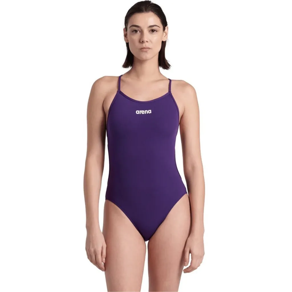 Arena Solid Lace Back Purple