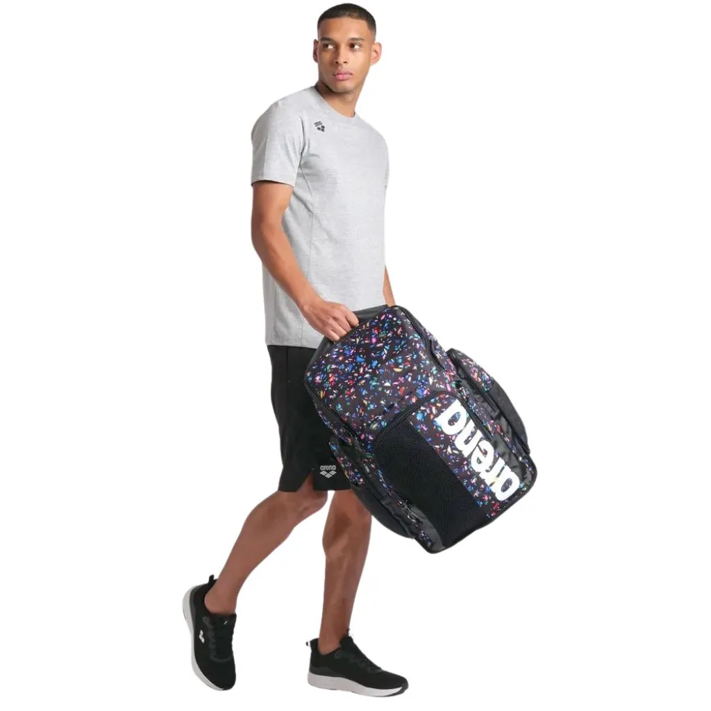 Arena Spiky III Backpack 45 Allover Confetti Black