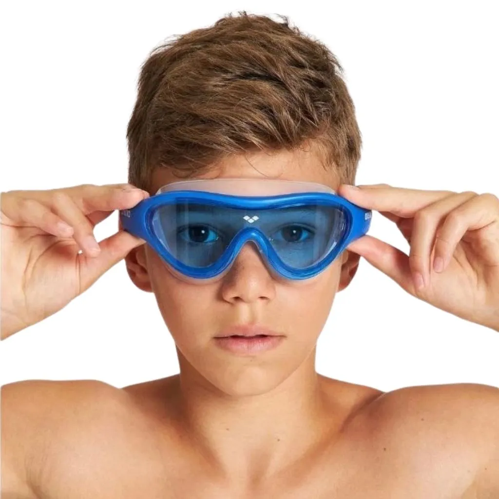 Arena The One Mask Junior Clear White Lightblue