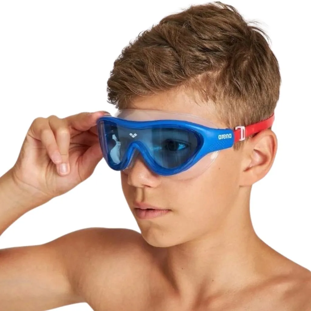 Arena The One Mask Junior Clear White Lightblue