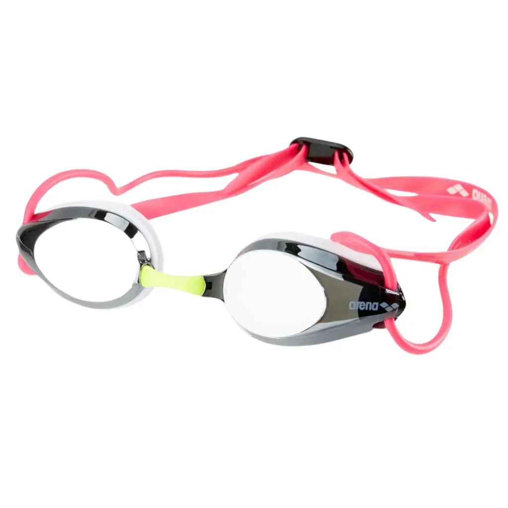 Arena Tracks Junior Mirrored Silver White Fuchsia