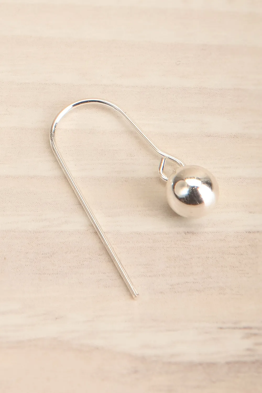 Aria Silver | Earrings w/ Sphere Pendant