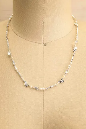 Arzano Silver | Organic Necklace w/ Pearls & Beads