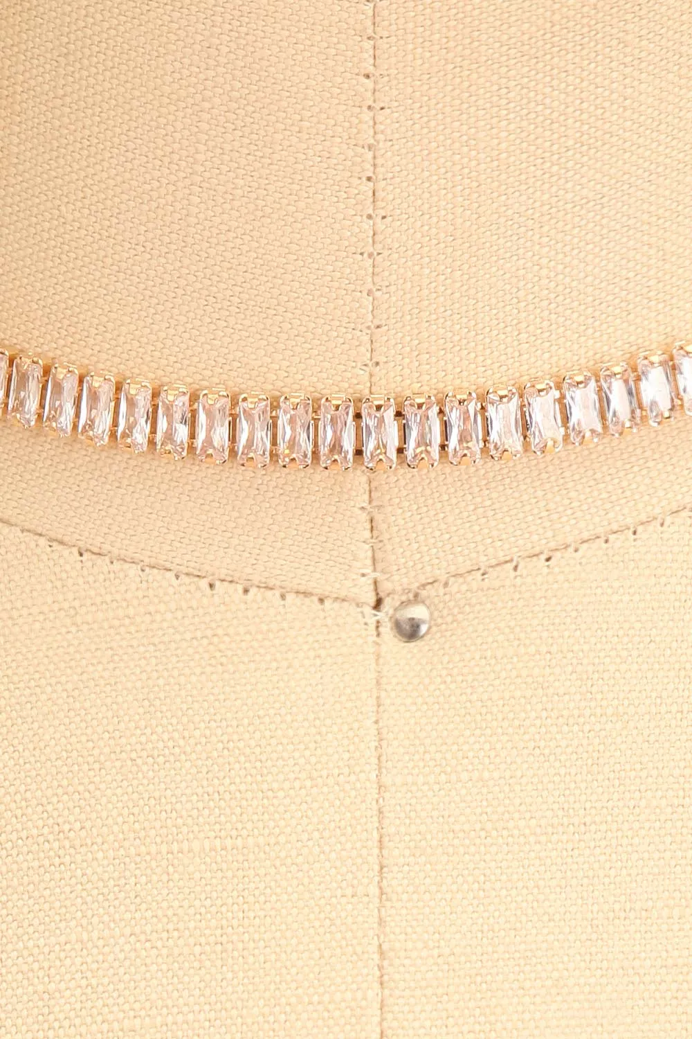 Asaia Gold | Crystal Choker Necklace
