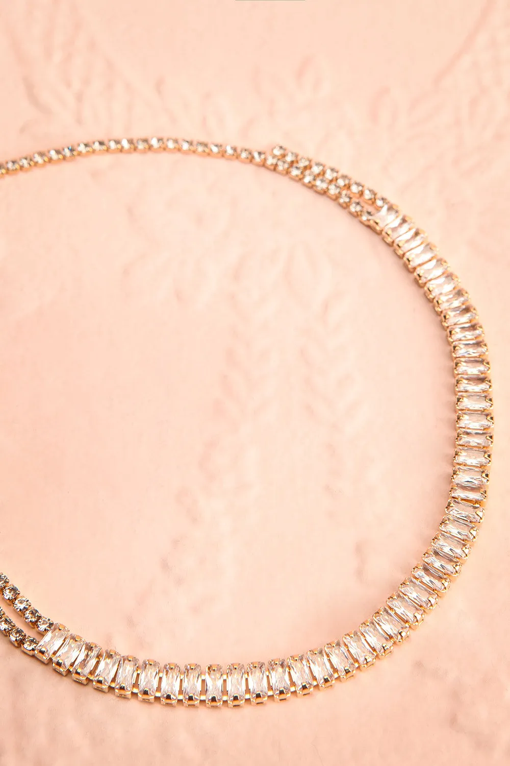 Asaia Gold | Crystal Choker Necklace