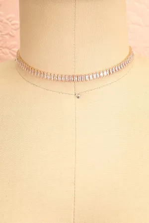 Asaia Gold | Crystal Choker Necklace