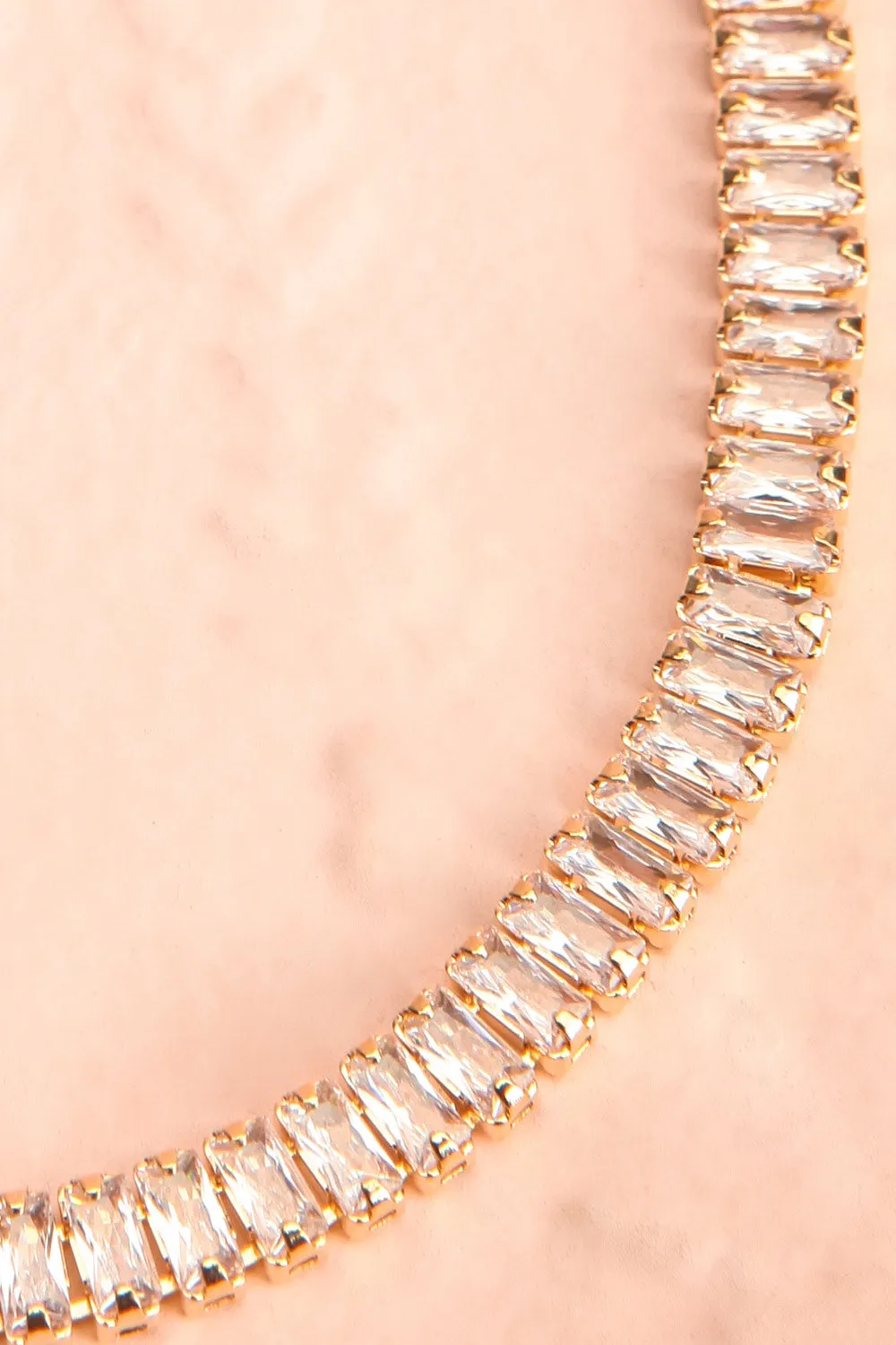 Asaia Gold | Crystal Choker Necklace