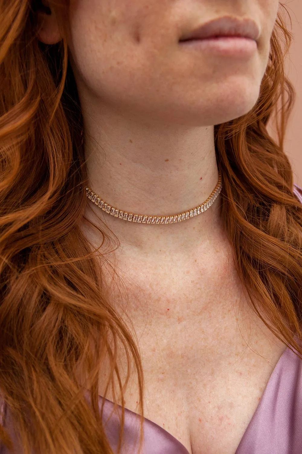 Asaia Silver | Crystal Choker Necklace