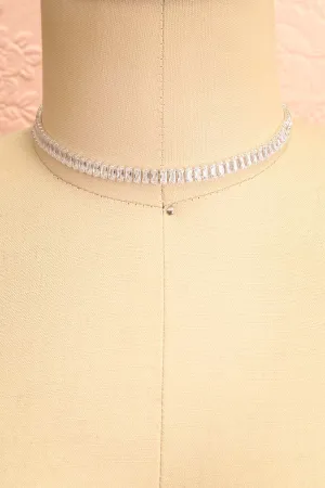 Asaia Silver | Crystal Choker Necklace