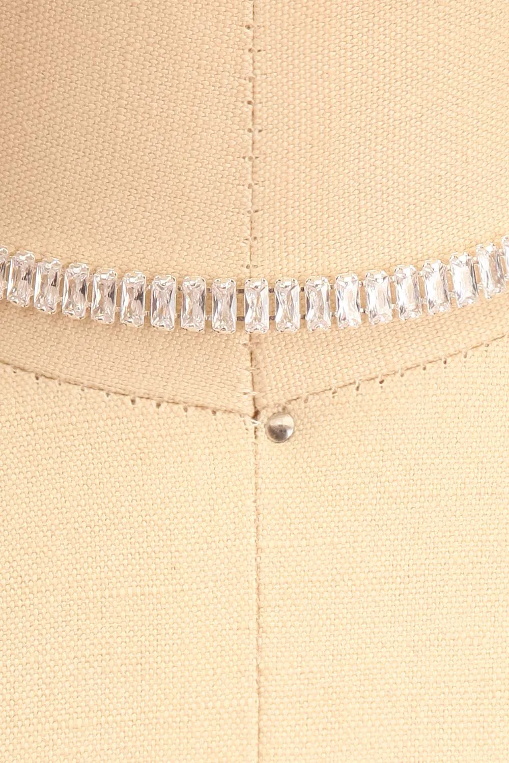 Asaia Silver | Crystal Choker Necklace