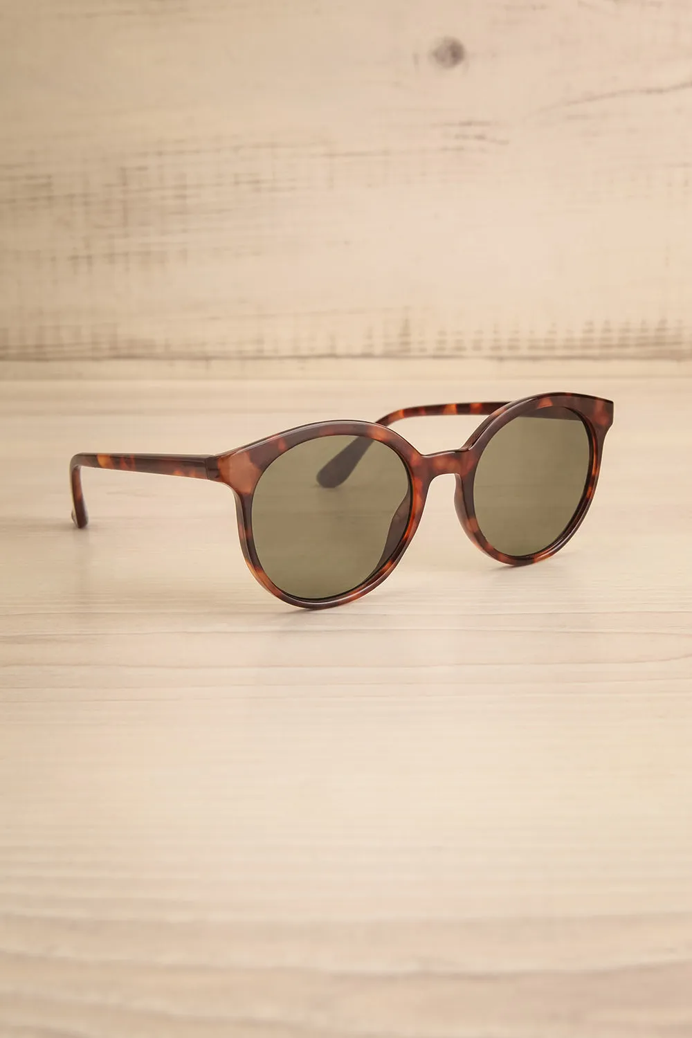 Atoka | Tortoise Shell Round Sunglasses