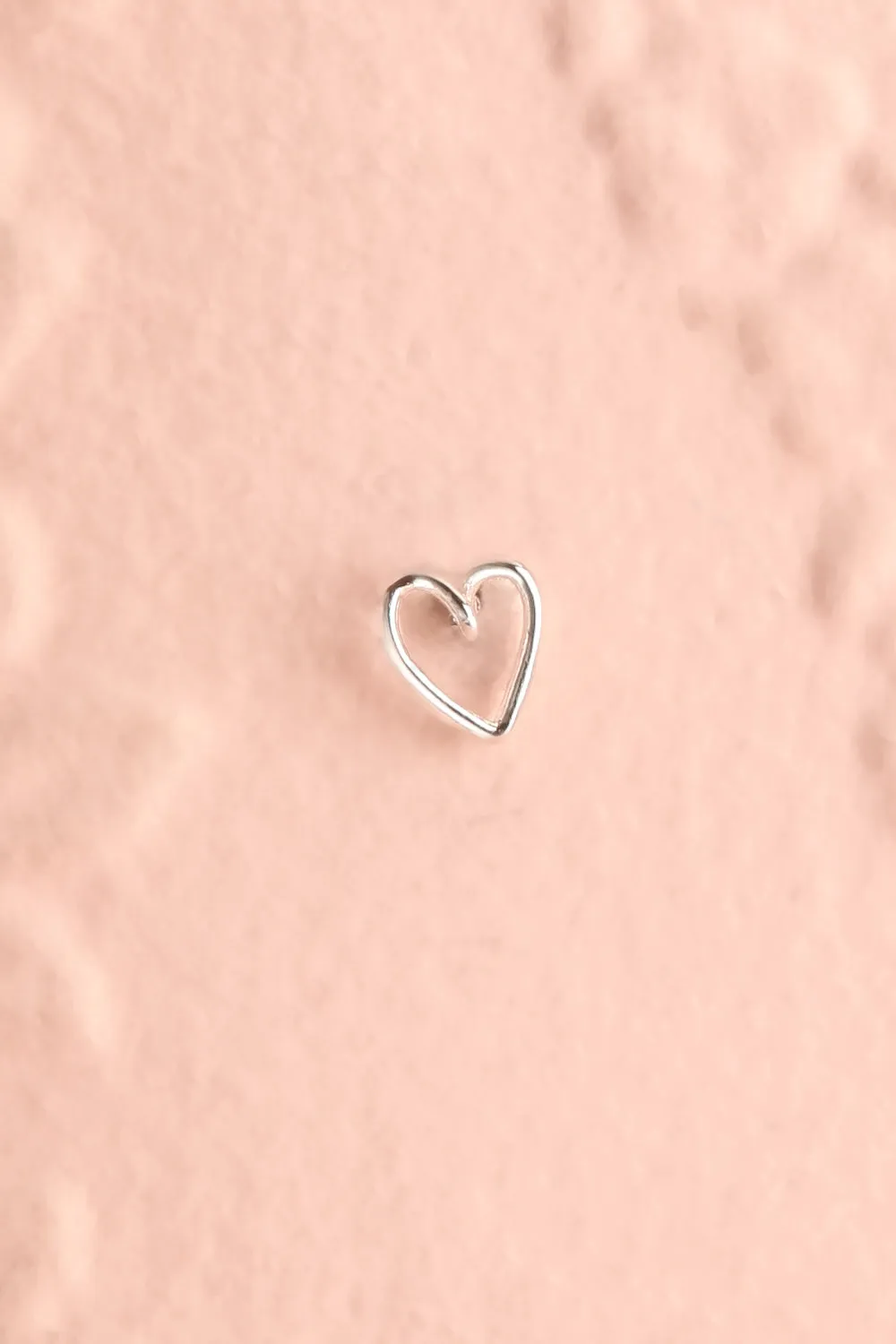 Aurai Silver | Wire Heart Earrings