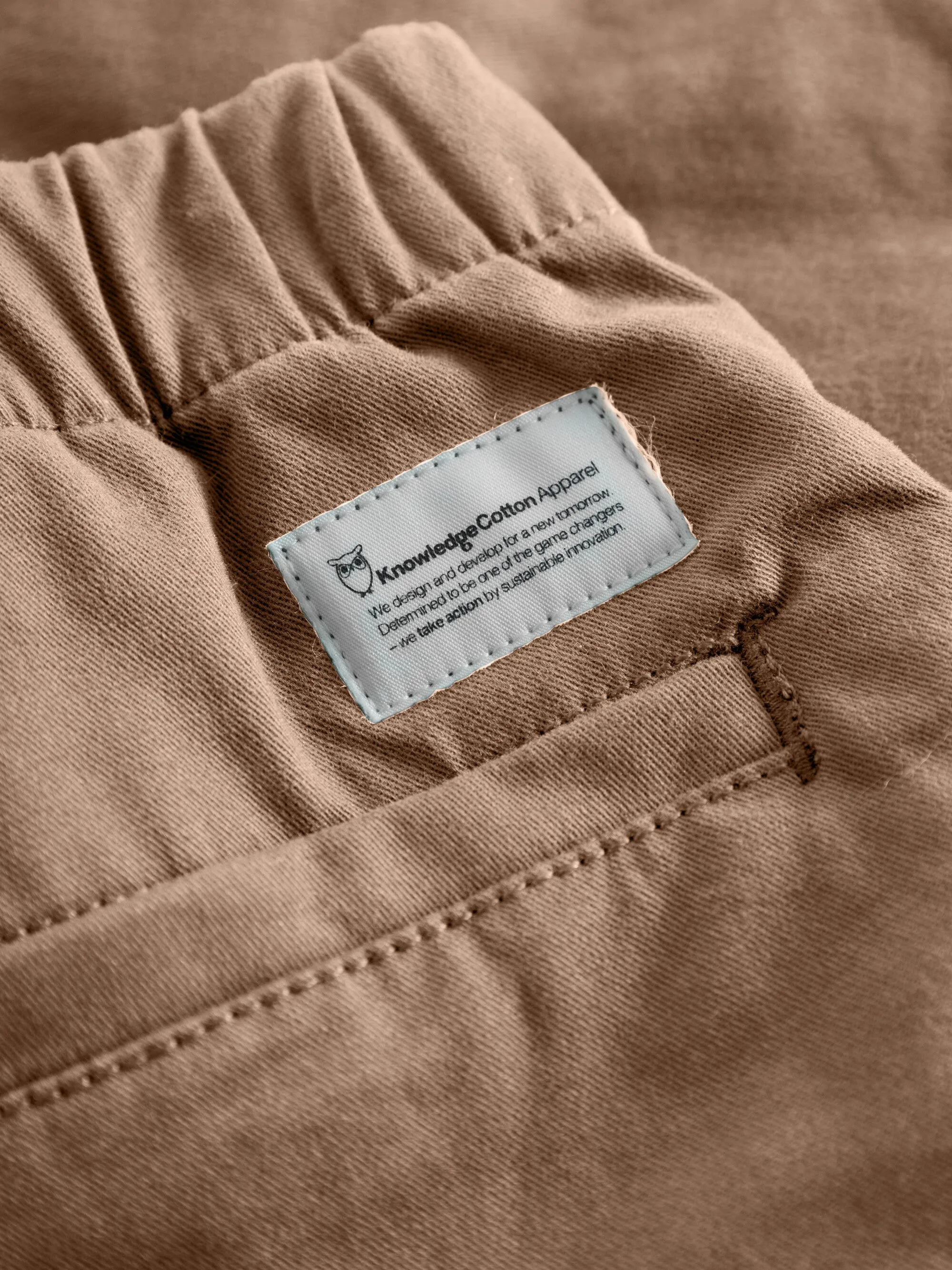 Baggy twill shorts belt details - Tuffet Knowledge Cotton