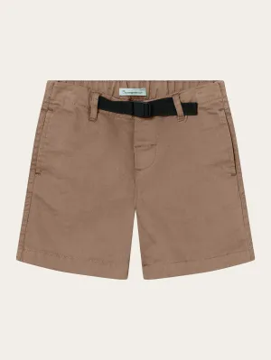 Baggy twill shorts belt details - Tuffet Knowledge Cotton