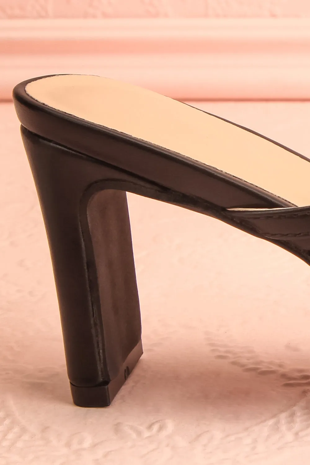 Baobab Black | Strappy Mid Heel Sandals