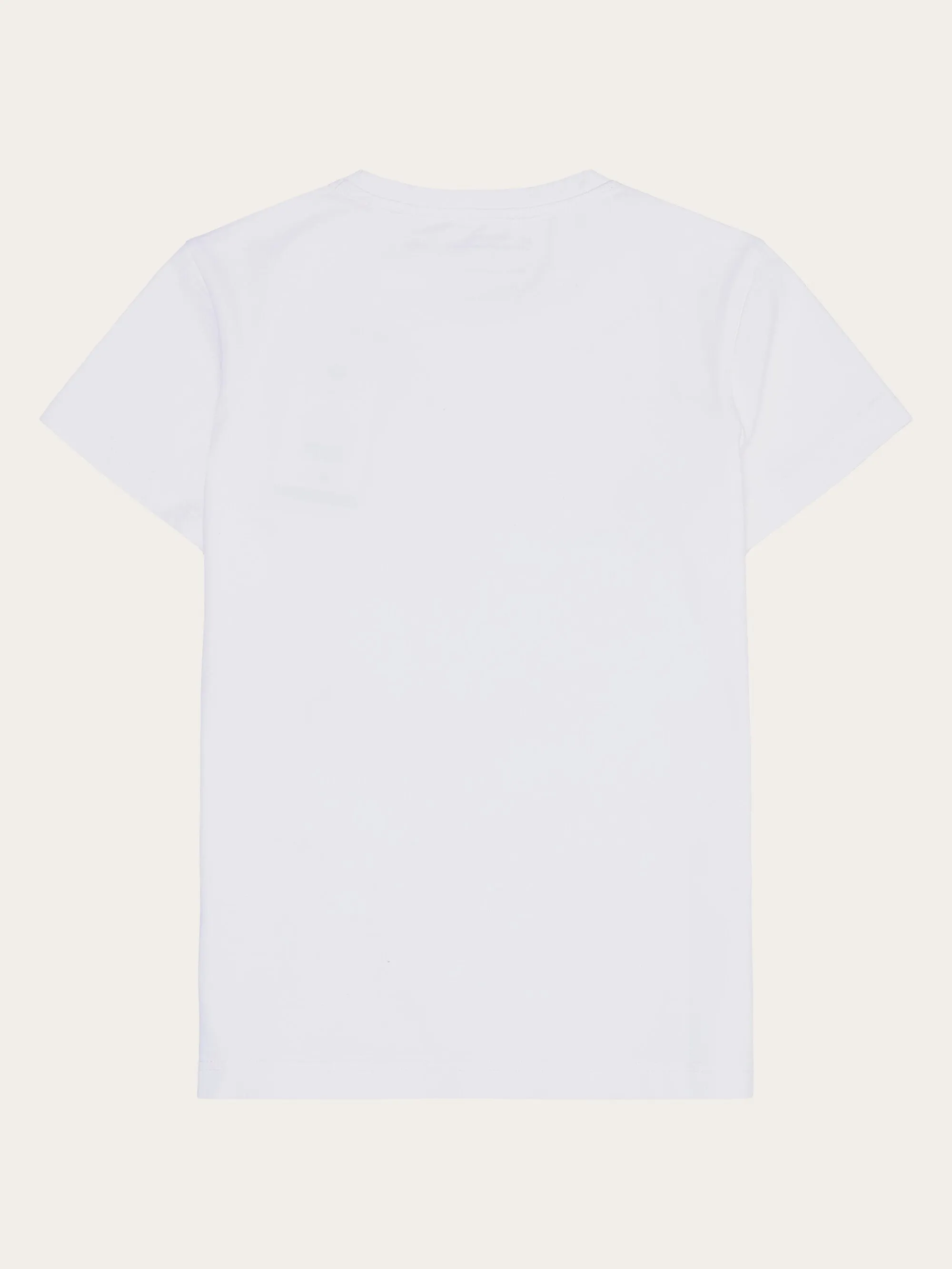 Basic badge tee - Regenerative Organic Certified - GOTS/Vegan - Bright White Knowledge Cotton