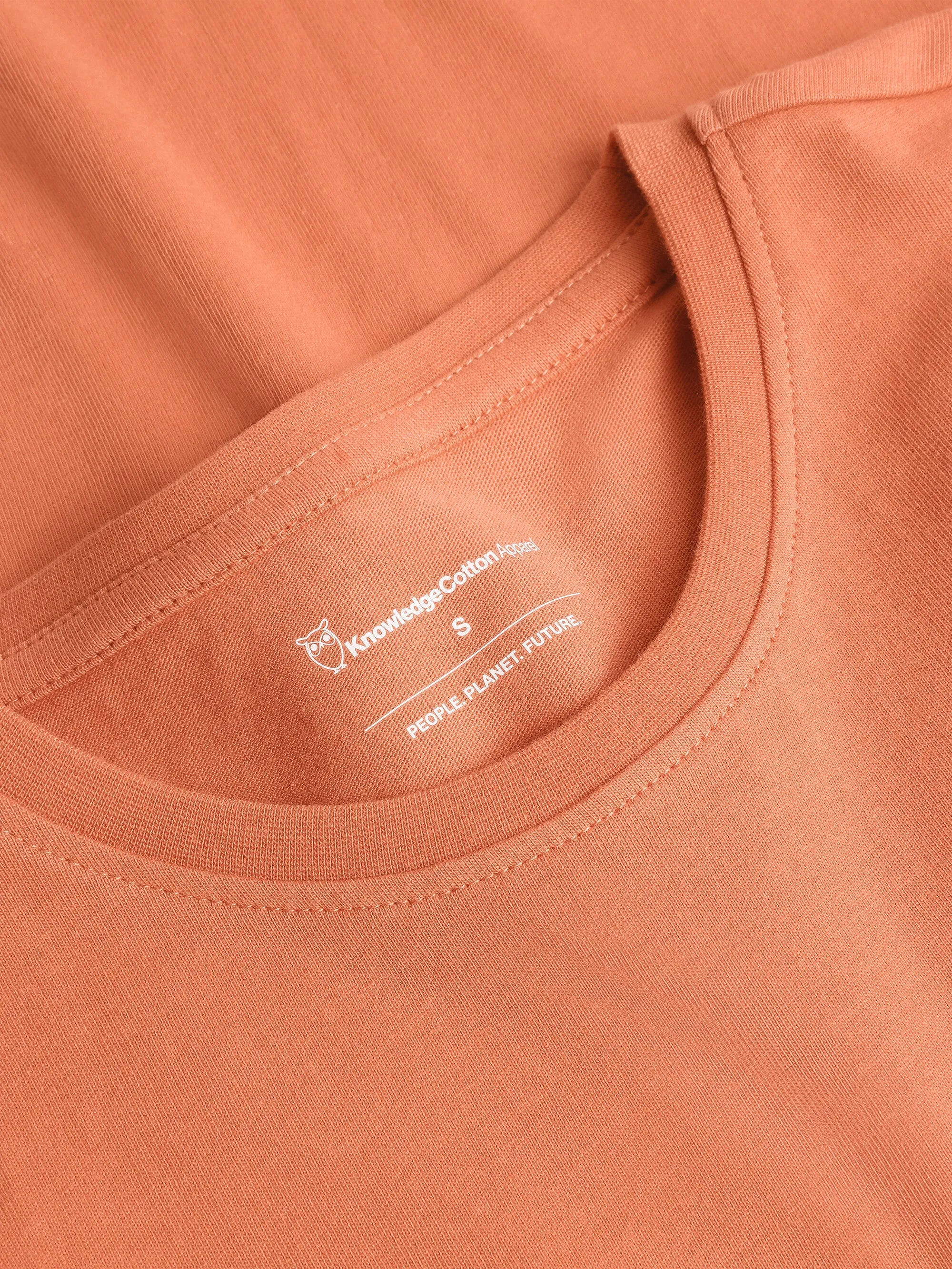 Basic badge tee - Regenerative Organic Certified - GOTS/Vegan - Langoustino Knowledge Cotton