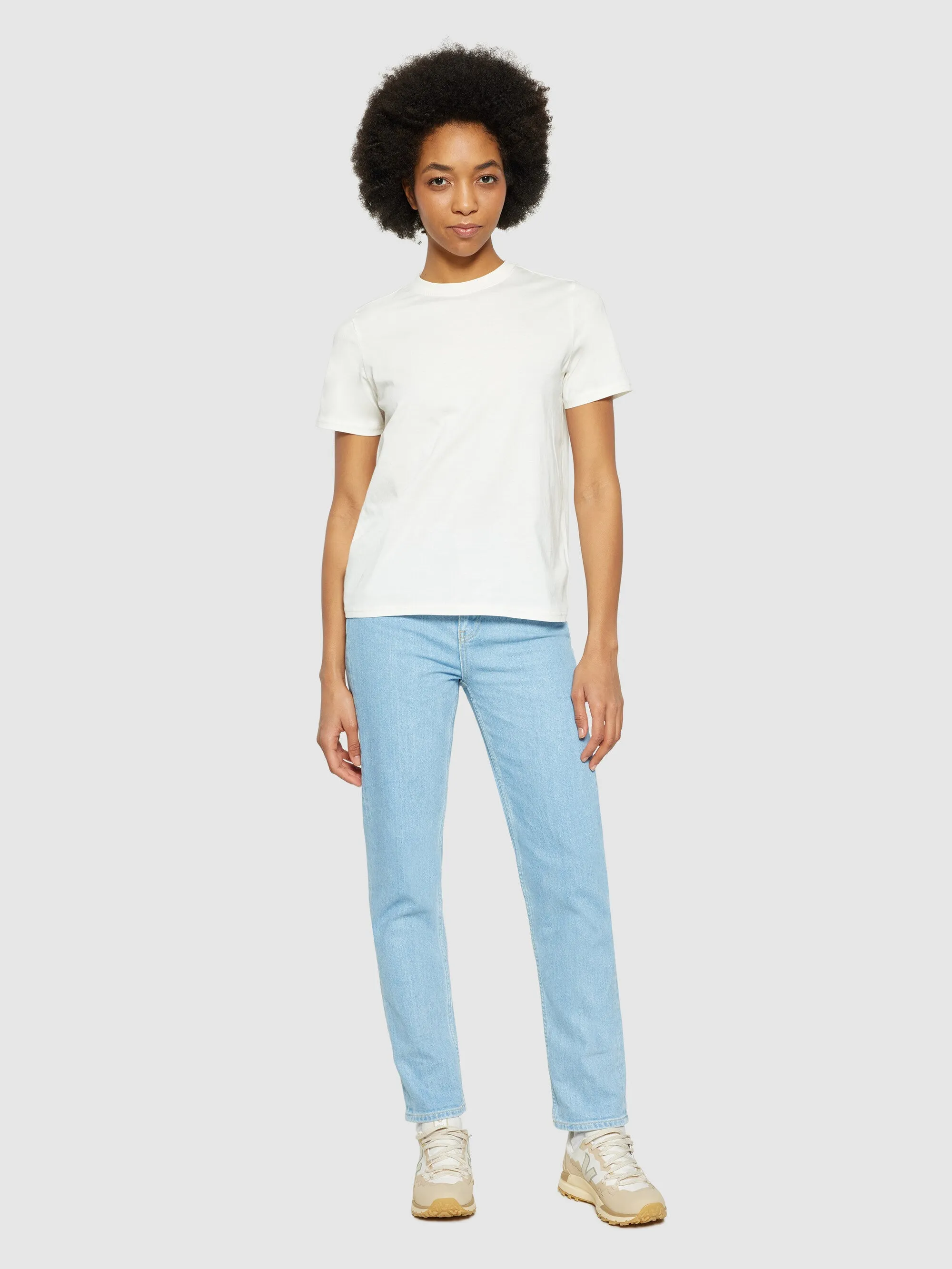 Basic pima cotton t-shirt - GOTS/Vegan - Egret Knowledge Cotton