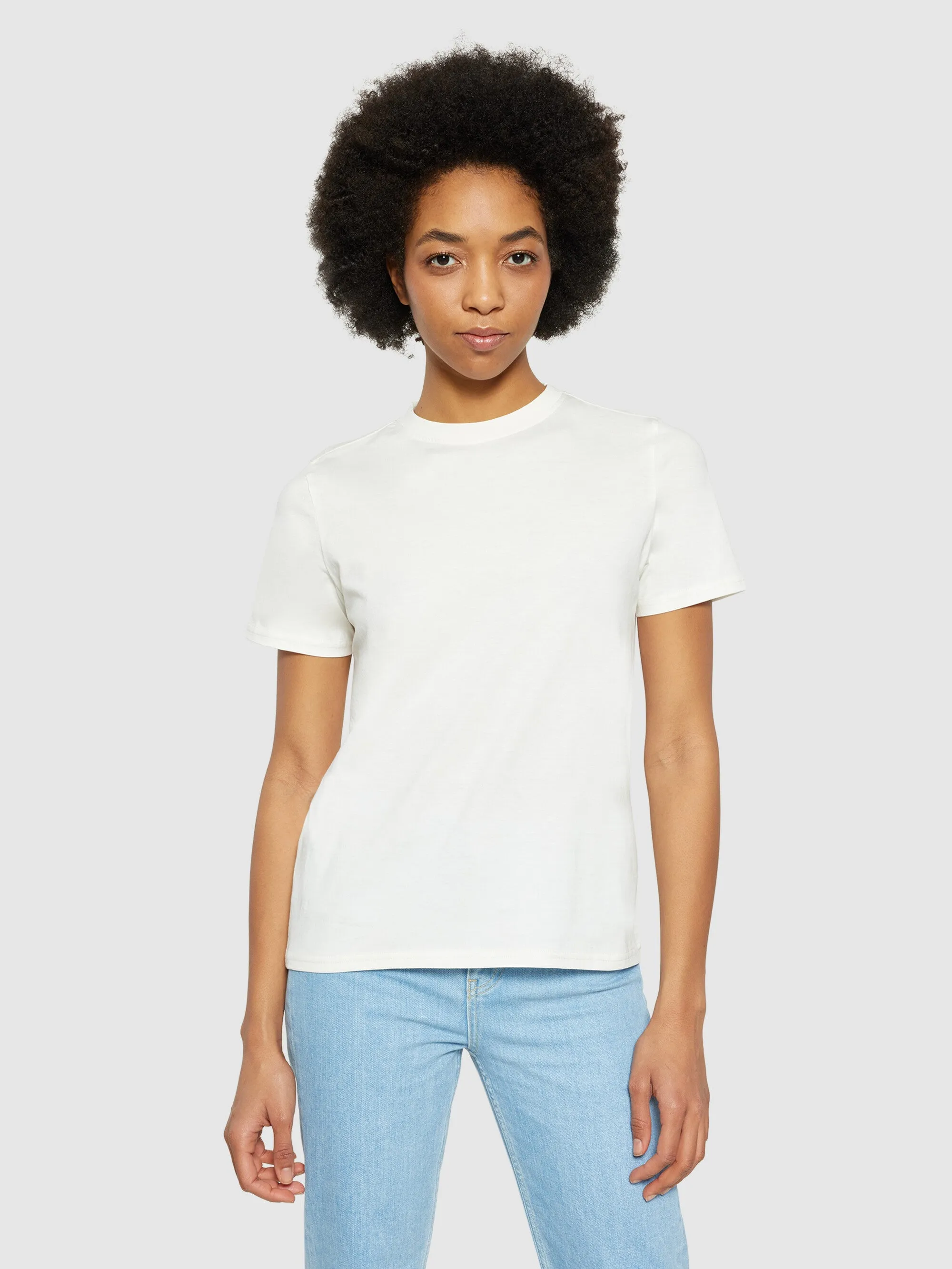 Basic pima cotton t-shirt - GOTS/Vegan - Egret Knowledge Cotton