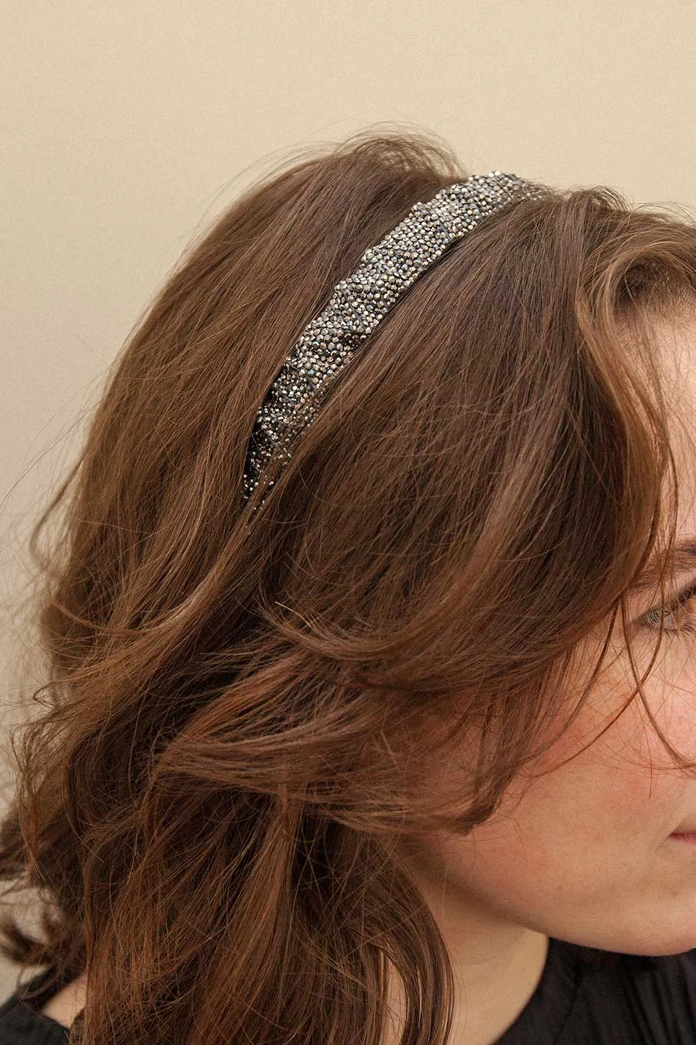 Beverly Silver | Crystal Headband