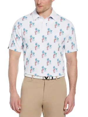 Big & Tall 18th Hole Food Print Golf Polo Callaway Apparel