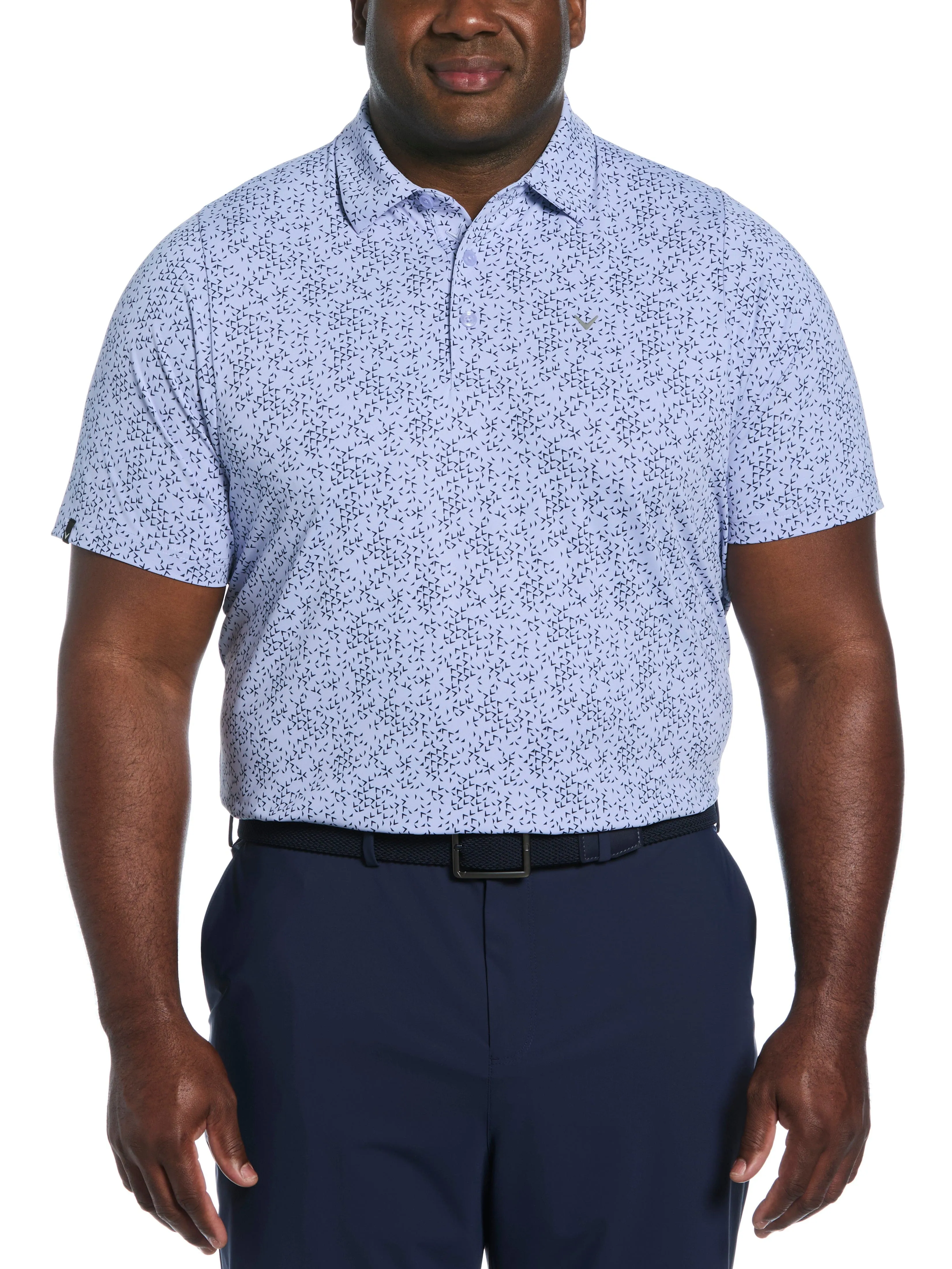 Big & Tall Chevron Print Golf Polo Callaway Apparel