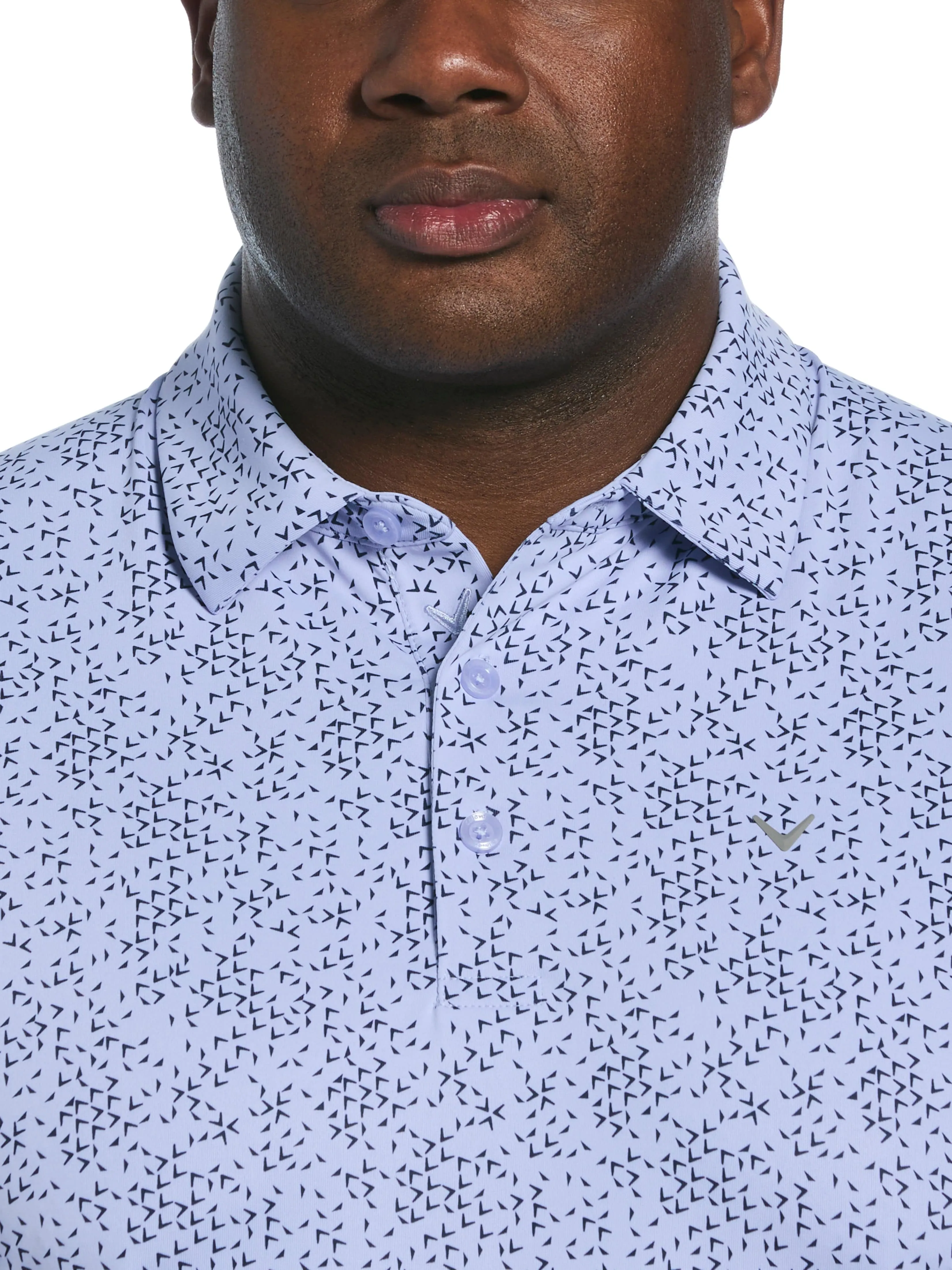Big & Tall Chevron Print Golf Polo Callaway Apparel
