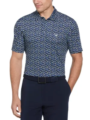 Big & Tall Day All Over Birdie Print Polo Callaway Apparel