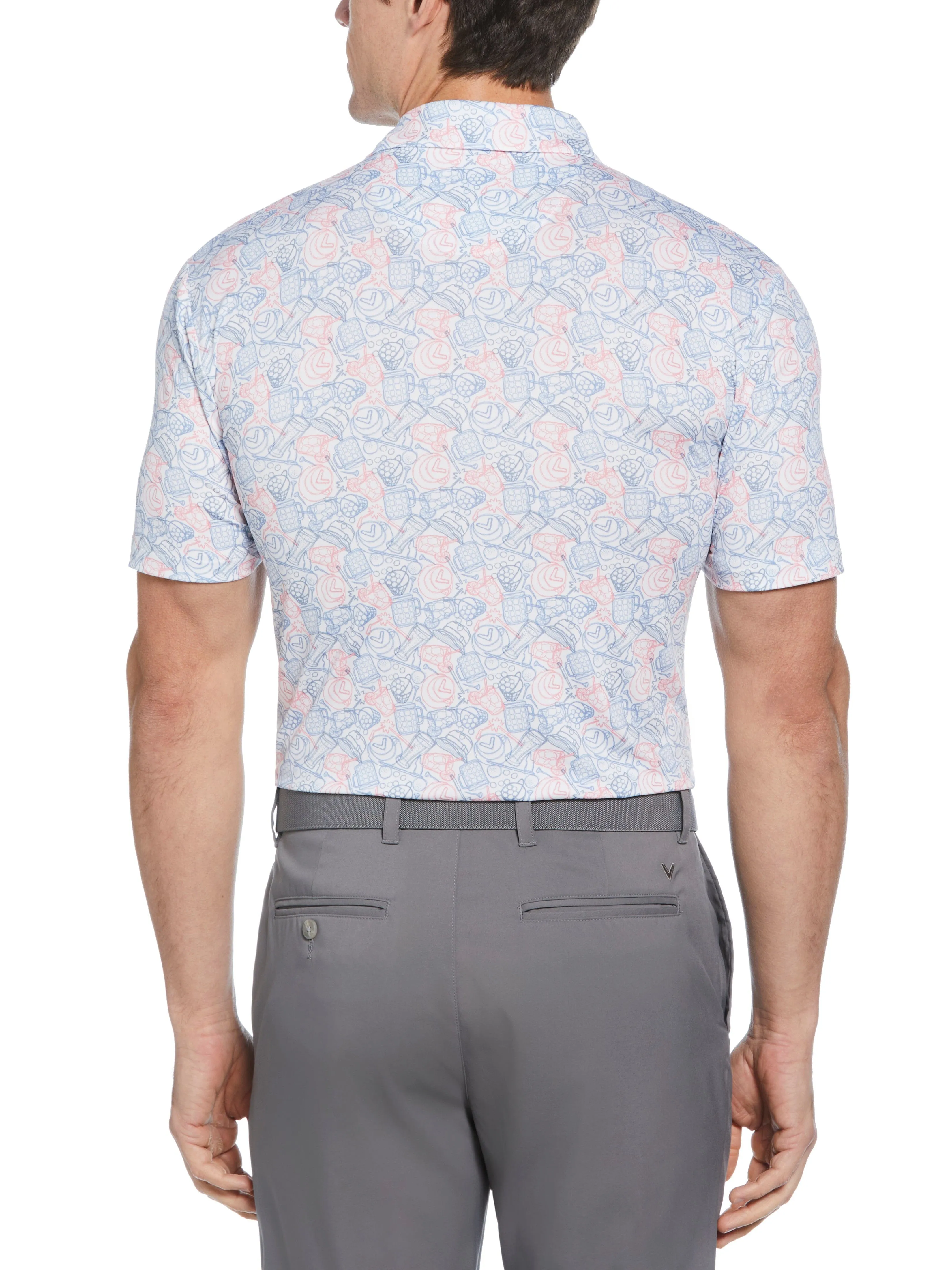 Big & Tall Day On The Course Print Golf Callaway Apparel