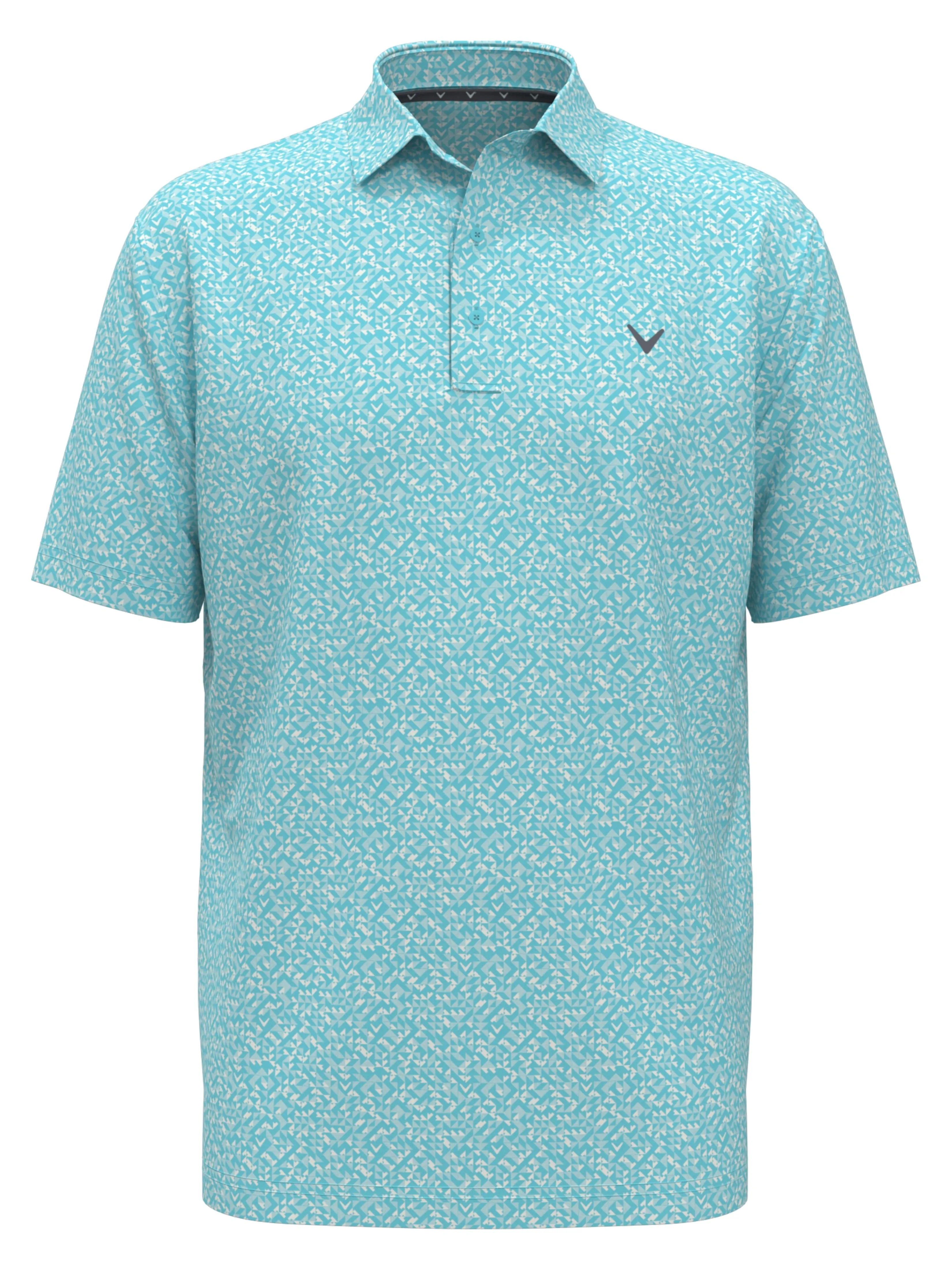 Big & Tall Linear Chevron Print Polo Callaway Apparel