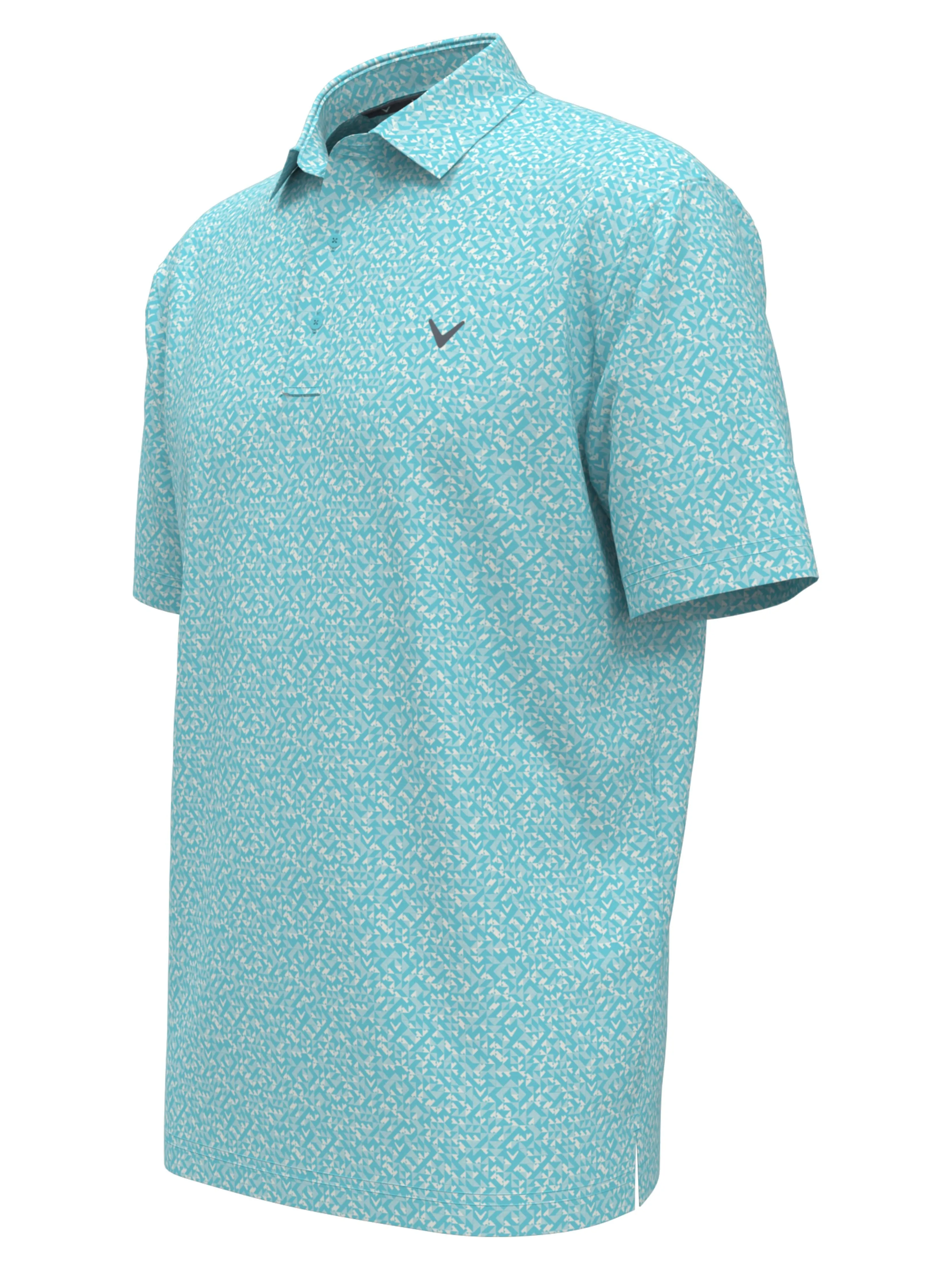 Big & Tall Linear Chevron Print Polo Callaway Apparel