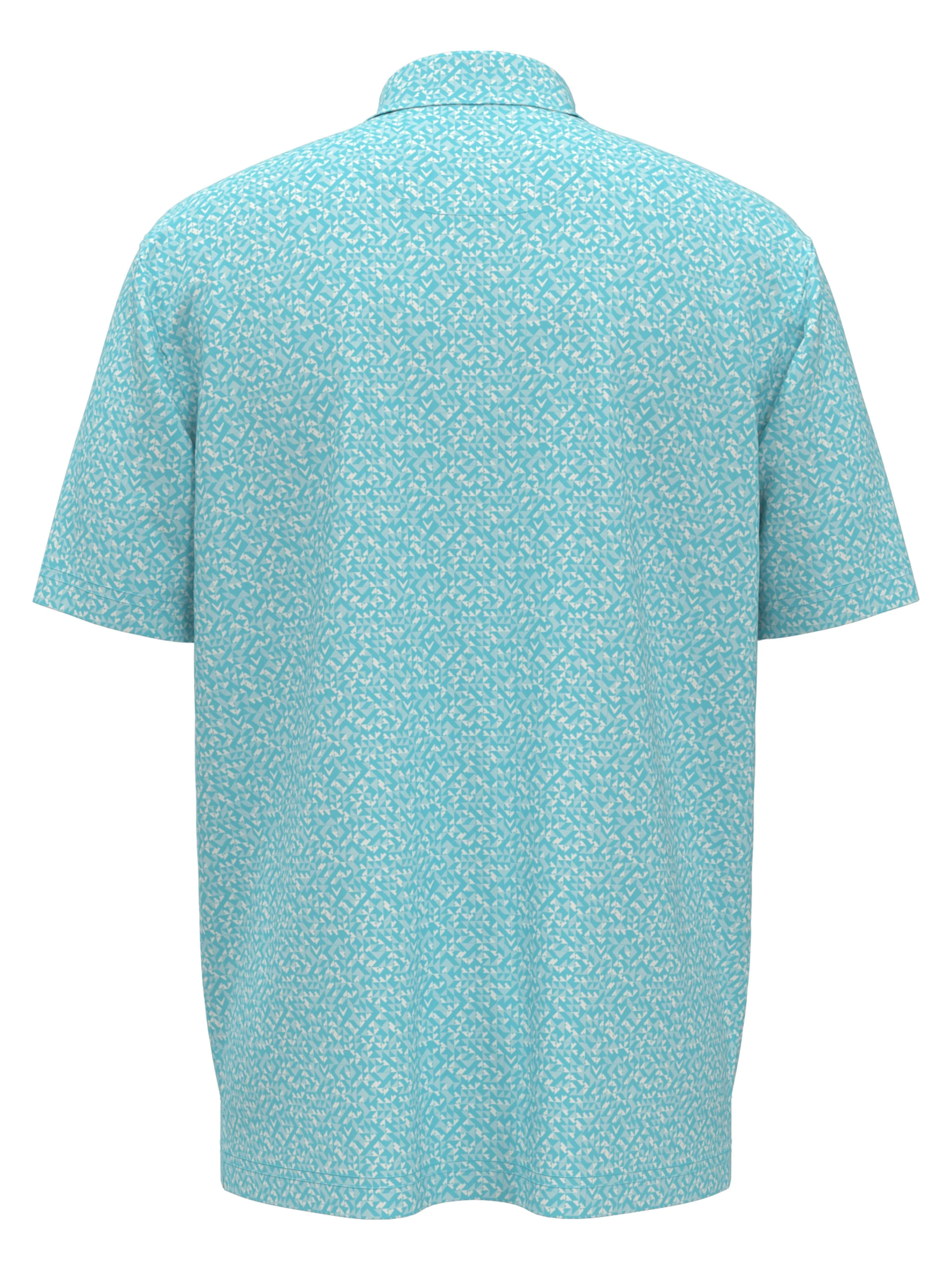 Big & Tall Linear Chevron Print Polo Callaway Apparel