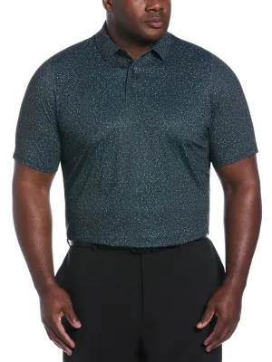 Big & Tall Micro Floral Print Polo Callaway Apparel