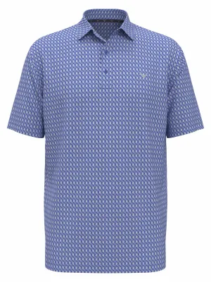 Big & Tall Textured Chevron Geo Polo Callaway Apparel