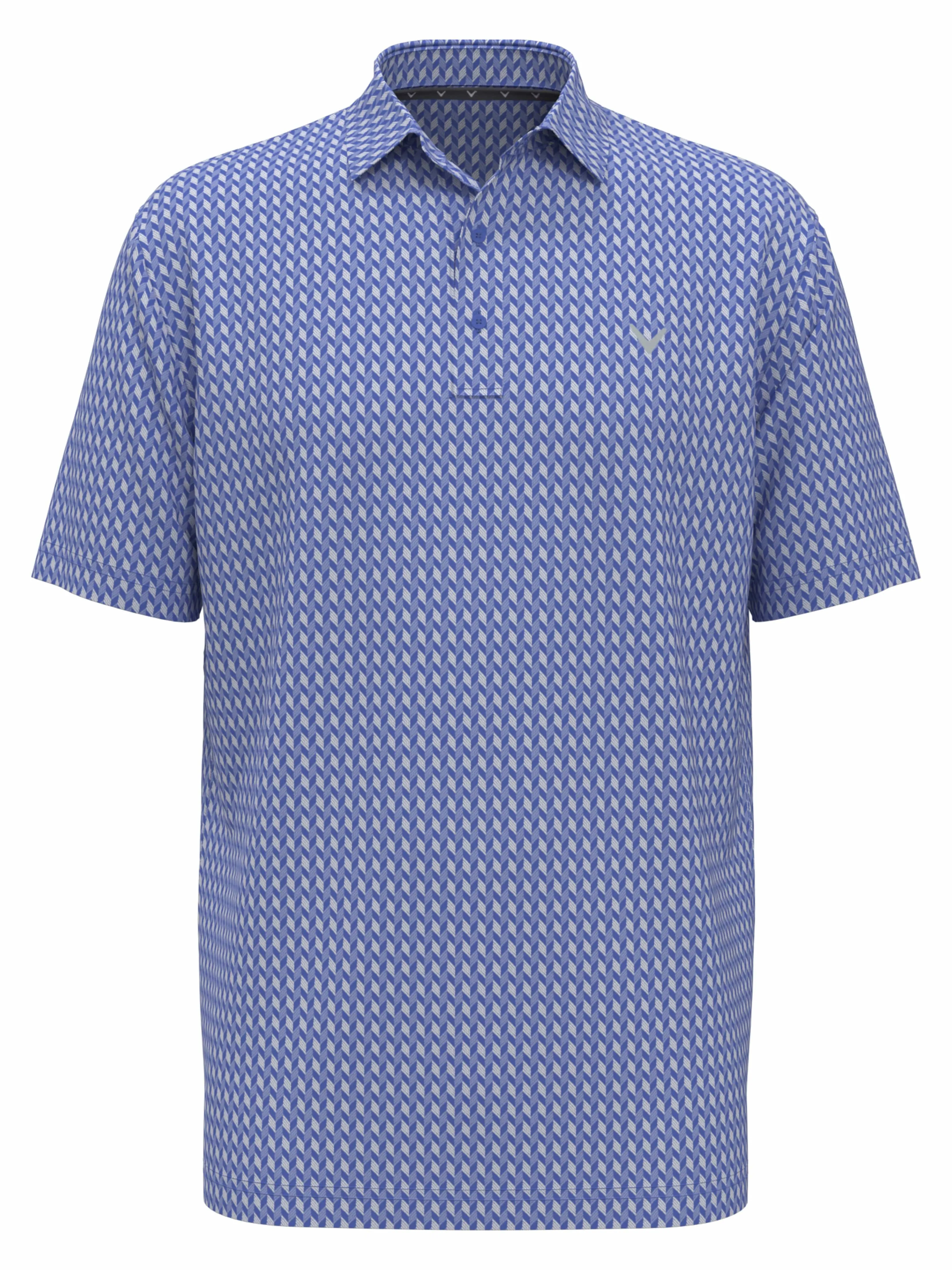 Big & Tall Textured Chevron Geo Polo Callaway Apparel