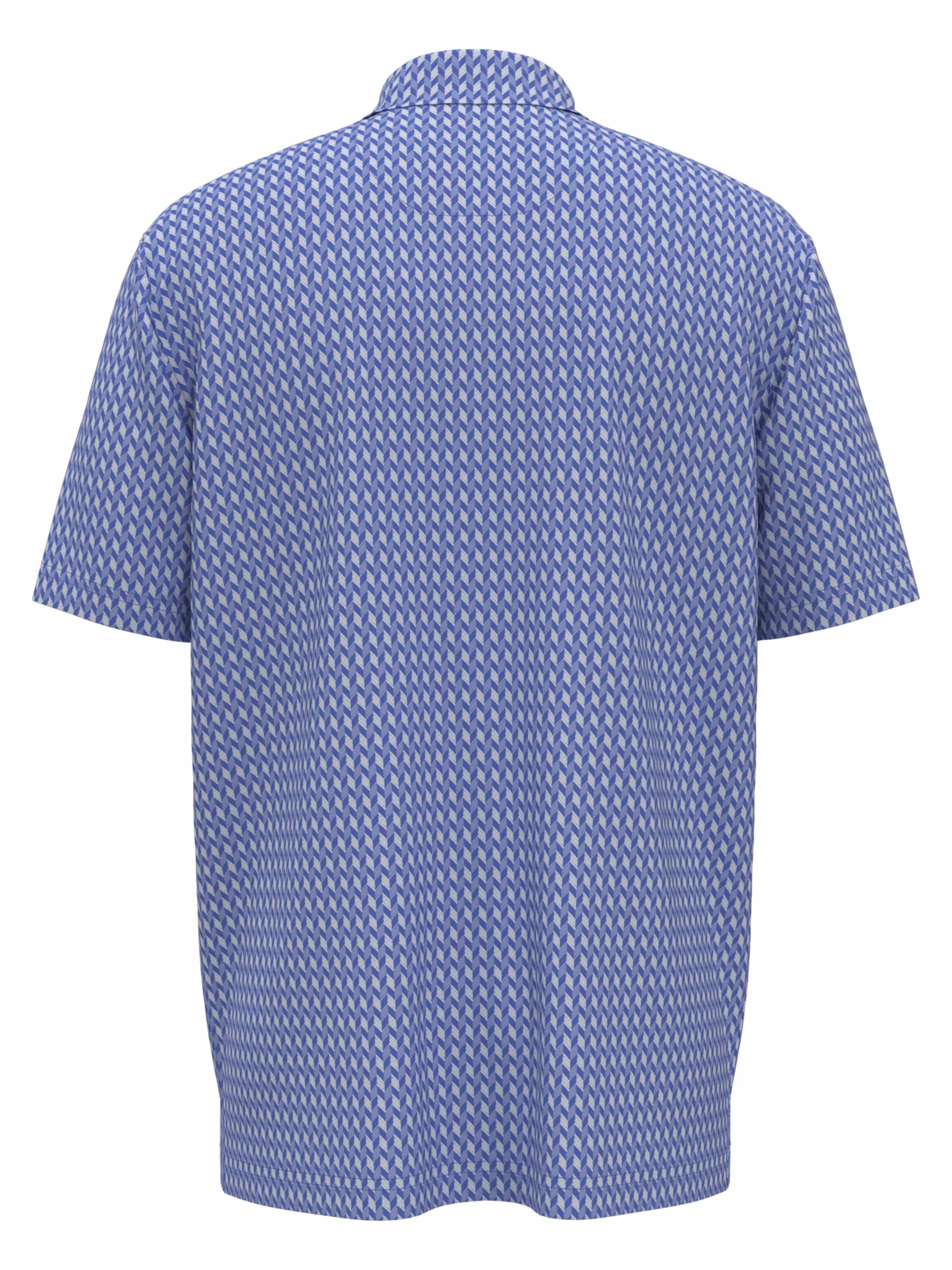 Big & Tall Textured Chevron Geo Polo Callaway Apparel
