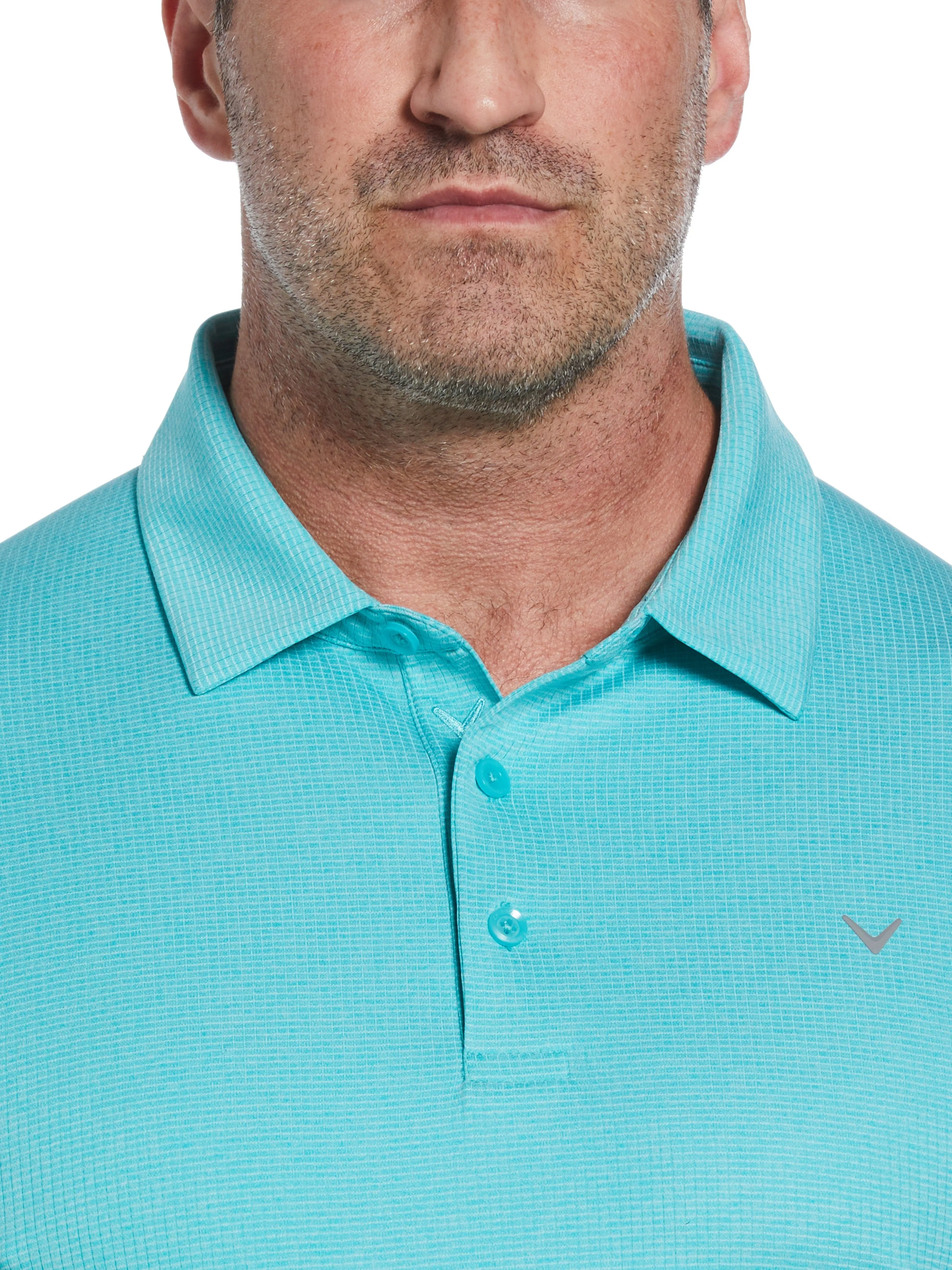 Big & Tall Ventilated Classic Jaquard Polo Callaway Apparel