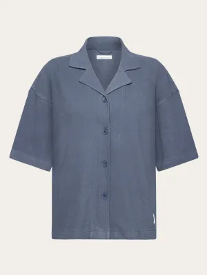 Boucl short sleeved shirt - GOTS/Vegan - Vintage Indigo Knowledge Cotton