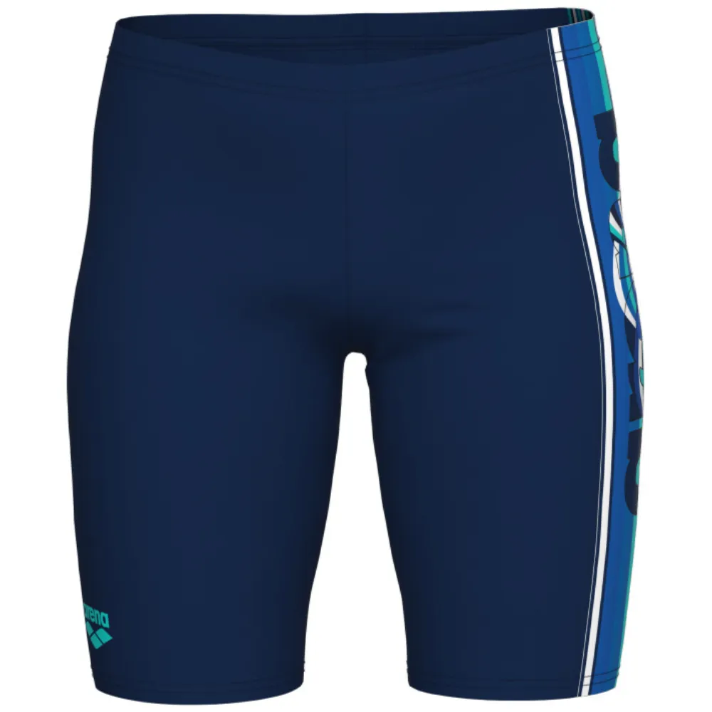 BOYS' SWIM JAMMER ARENA PALETTE - NAVY/NAVY MULTI