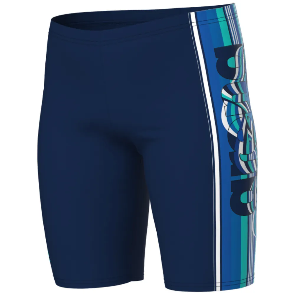 BOYS' SWIM JAMMER ARENA PALETTE - NAVY/NAVY MULTI