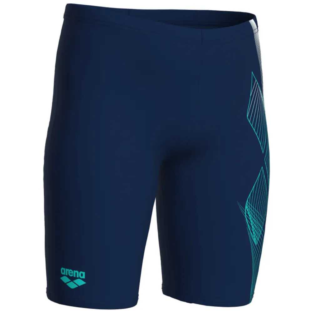 BOYS' SWIM JAMMER ARENA SEA WATER - NAVY