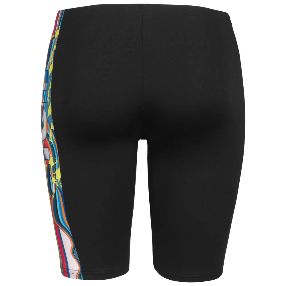 BOYS' SWIM JAMMER PALETTE - MULTI WATER/BLACK
